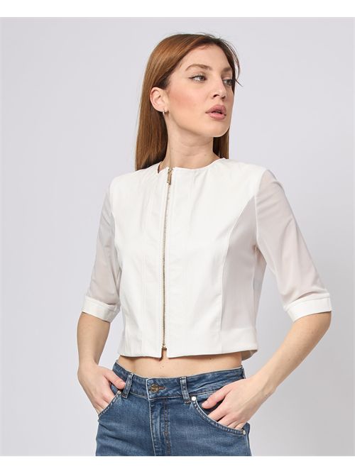 Veste à manches courtes pour femme Mademoiselle du Monde MADEMOISELLE DU MONDE | F579-MDM612BIANCO